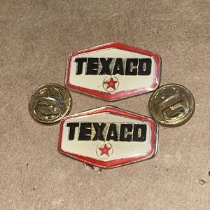 Vintage Texaco Lapel Pin Bundle Set Lot x2